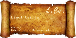 Liedl Csilla névjegykártya