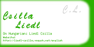 csilla liedl business card